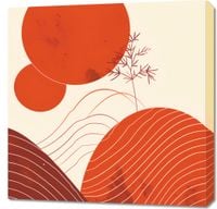 Obraz 70x70cm Ciepło Czerwieni