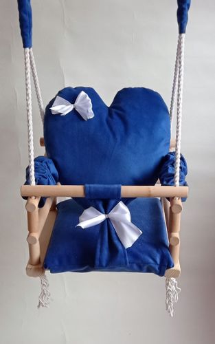 Huśtawka 3w1 dzieci NIEBIESKI ogród prezent pokój na Arena.pl