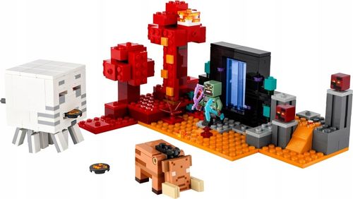 LEGO 21255 KLOCKI MAINCRAFT - ZASADZKA PORTAL NETHERU HOGLIN + TORBA LEGO na Arena.pl