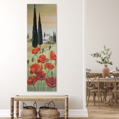 OBRAZ DO SALONU Toskania Polne Maki Kwiaty na Arena.pl