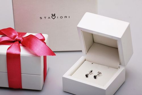 Złote kolczyki KBD1594B - Diament na Arena.pl