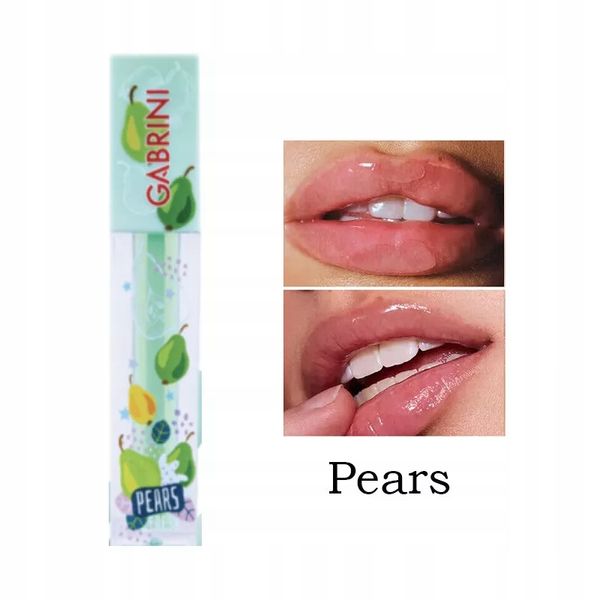 Gabrini - nawilżający owocowy błyszczyk do ust Pears Gruszka 4ml zdjęcie 3