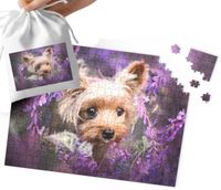 PUZZLE TRADYCYJNE - SŁODKI PIESIO PIES MEGA WZORY PREZENT 96EL + WORECZEK