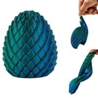 Smocze JAJO 3D druk ruchome sensoryczne figurka gadżet 7,5 cm B-3222