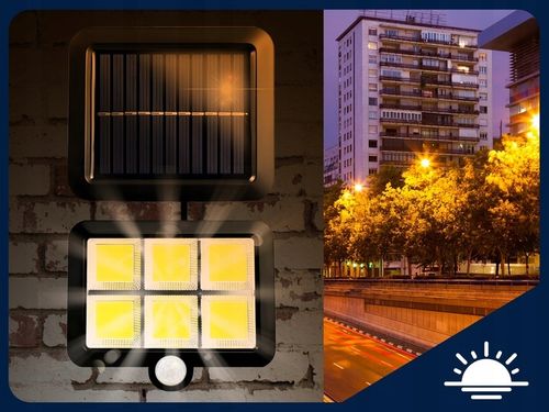 LAMPA SOLARNA 120 COB LED KABEL 5M LS2 na Arena.pl