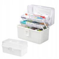 ORGANIZER POJEMNIK NA LEKI TABLETKI DUŻA ROZKŁADANA APTECZKA XXL