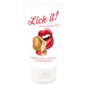 Lick It Jadalny Żel Oralny Truskawka W Szampanie