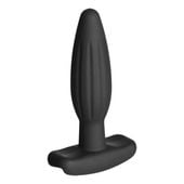 korek analny do elektrostymulacji silicone noir rocker butt plug small