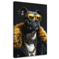 Obraz do salonu biura pokoju młodzieżowego, Pit Bull pies 70x100