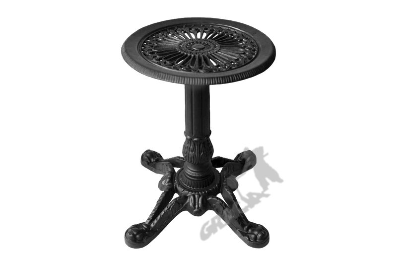 MINI STOLIK D03 - NISKI Z BLATEM GĘSTYM ŻELIWNY zdjęcie 1