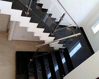 CZARNE GŁADKIE polerowane płytki na schody 100x30 wysoki połysk NOWOŚĆ