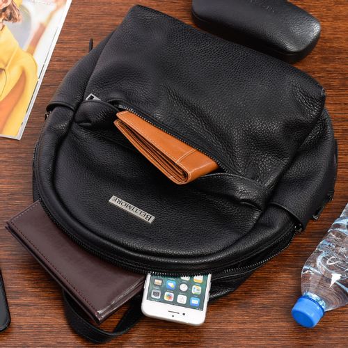 Czarny Mały Skórzany Plecak Damski Elegancki Plecaczek A5 Beltimore P15 na Arena.pl