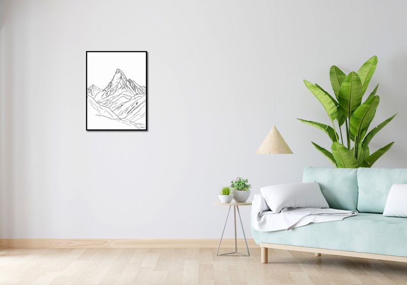 Plakat 50x65cm Górski Szkic zdjęcie 4