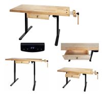 Elektrycznie regulowany stół roboczy strugnica stolarska regulacja do 40kg