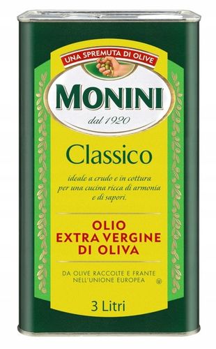 MONINI Oliwa z oliwek Extra Vergine Classico 3l na Arena.pl