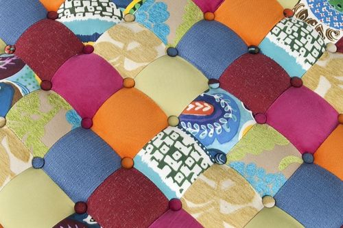 Pufa CHESTERFIELD patchwork na Arena.pl