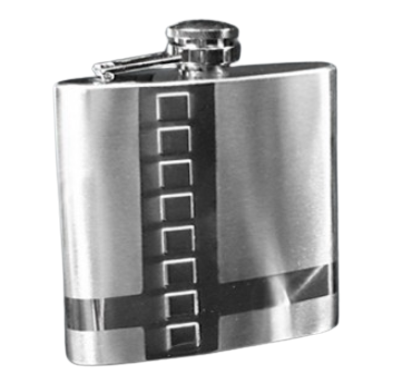 Ekskluzywna Piersiówka Ze Stali Nierdzewnej Z Motywem Krzyża 210ml na Arena.pl