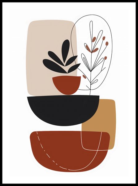 Plakat 50x70cm Botaniczna Abstrakcja zdjęcie 3