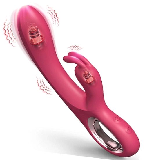 Wodoodporny wibrator USB z wypustką na łechtaczkę zdjęcie 2