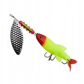 Błystka blacha Blaszka Obrotówka Spinner 14,5g /13cm gumowa przynęta rybka