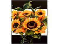60CM 50CM OBRAZ ŚCIENNY BUJNE SŁONECZNIKI DRUK PŁÓTNO