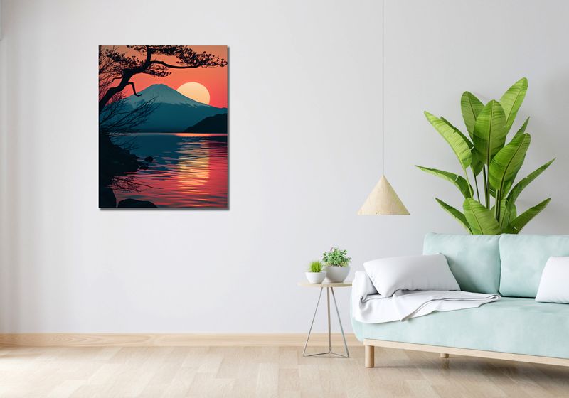 Obraz 70x90cm Góra Wieczorem zdjęcie 2