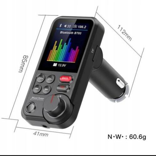 Bezprzewodowy TRANSMITER FM Bluetooth 5.0 SD RADIO ŁADOWARKA GŁOŚNIK 12/24v na Arena.pl