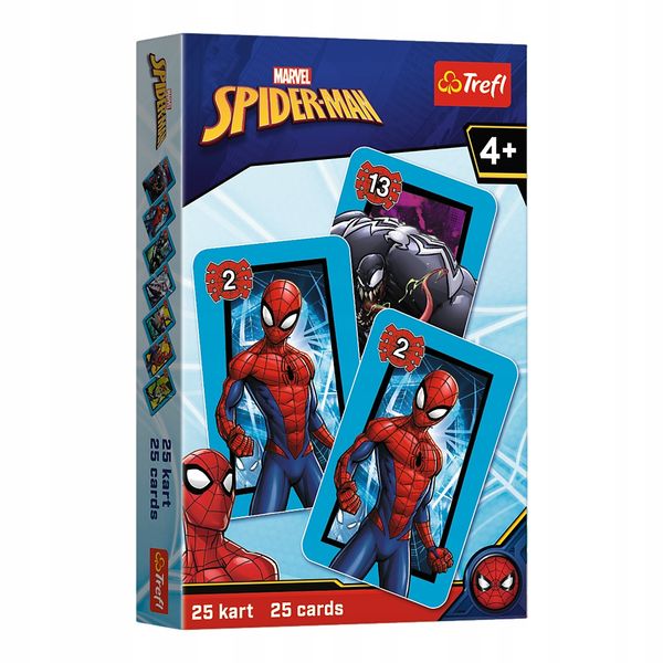Karty Piotruś Spiderman Disney Marvel +4 Trefl 08498 zdjęcie 1