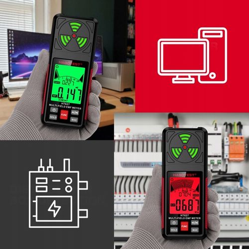 MIERNIK POLA ELEKTROMAGNETYCZNEGO EMF TESTER FAL RADIOWYCH HABOTEST HT627 na Arena.pl