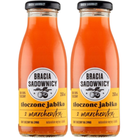 Bracia Sadownicy Sok tłoczone jabłko z marchewką 250 ml x 2 sztuk