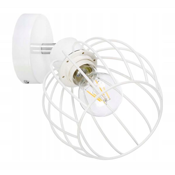 LAMPA KINKIET ścienny ruchomy loft drut KULA E27 zdjęcie 10