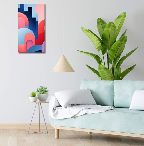 Obraz 30x60cm Miasto Kolorów zdjęcie 2