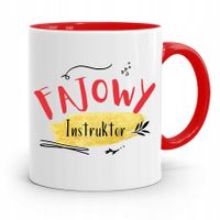 Dla Instruktora Prawa Jazdy Kubek Czerwony Prezent Z Nadrukiem Ze Zdjęciem