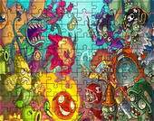 Puzzle Plants vs Zombie