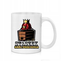 Prezent dla Górnika Barbórkę Urodziny Kubek z Nadrukiem + Imię