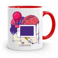 Kubek Czerwony Prezent Dla Grafika Be Creative Z Nadrukiem Ze Zdjęciem