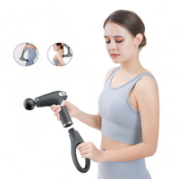 Pistolet do masażu mięśni i powięzi 4 nasadki, Masażer relaksacyjny 30W HB-005