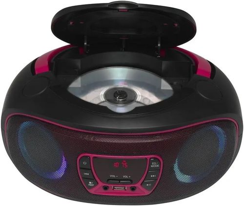 Radio FM Bluetooth BOOMBOX odtwarzacz CD efekty świetlne USB aux Jack 3.5mm na Arena.pl