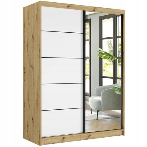 Szafa przesuwna Rivano VI 150 cm z lustrem na Arena.pl