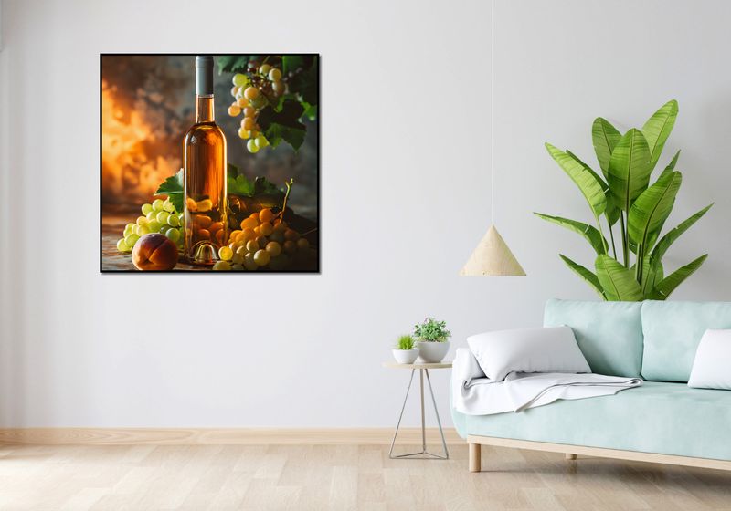 Plakat 100x100cm Bursztynowe Wino zdjęcie 4
