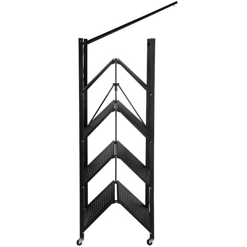 Regał składany GESTEL 5 poziomów czarny na kółkach na Arena.pl