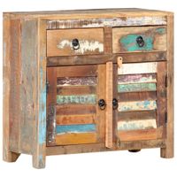 Szafka, 70x30x68 cm, lite drewno z odzysku