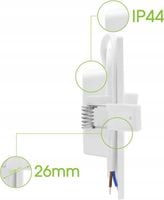 Plafon oczko LED kwadrat 6W 3000K 230V 115mm