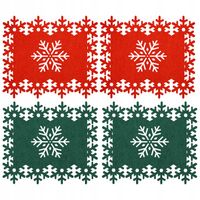 Podkładka świąteczna na stół Filcowa Mata 34x29 na talerz zestaw 4 ŚWIĘTA