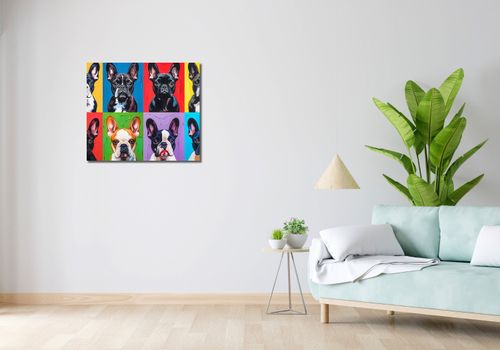 Obraz 70x60cm Buldogi Francuskie na Arena.pl