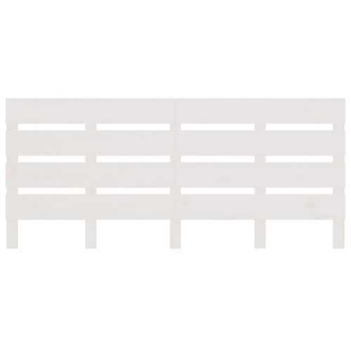 Wezgłowie łóżka, białe, 150x3x80 cm, lite drewno sosnowe na Arena.pl