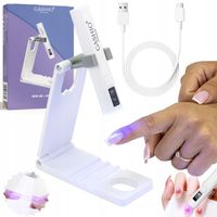 LAMPA UV LED MINI LATARKA UV LED DO PAZNOKCI BEZPRZEWODOWA USB C +