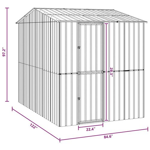 Klatka dla ptaków z przechowywaniem Antracyt 215 x 310 x 247 cm na Arena.pl