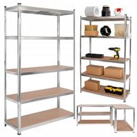 REGAŁ MAGAZYNOWY METALOWY GARAŻOWY BIUROWY OCYNK PÓŁKI MDF 205x120