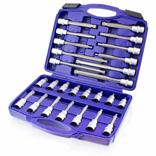 17342 KOMPET KLUCZY NASADOWYCH 26 ELEMENTÓW + WALIZKA STAL zdjęcie 5